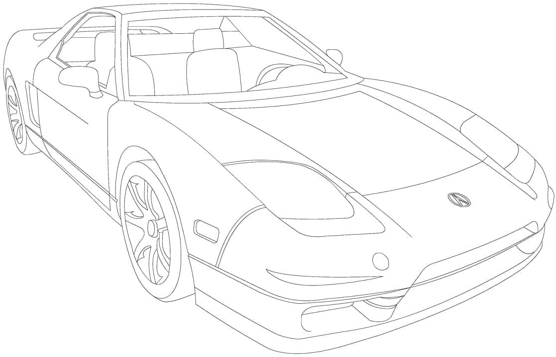 Voiture Honda Acura NSX coloring page