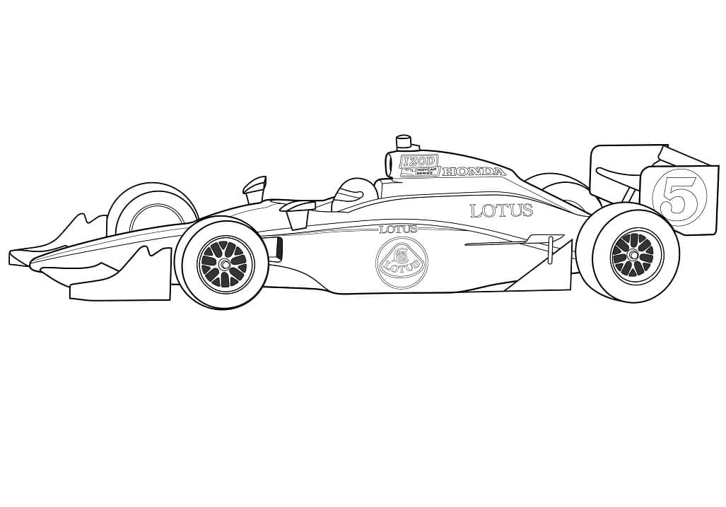 Voiture Honda F1 coloring page