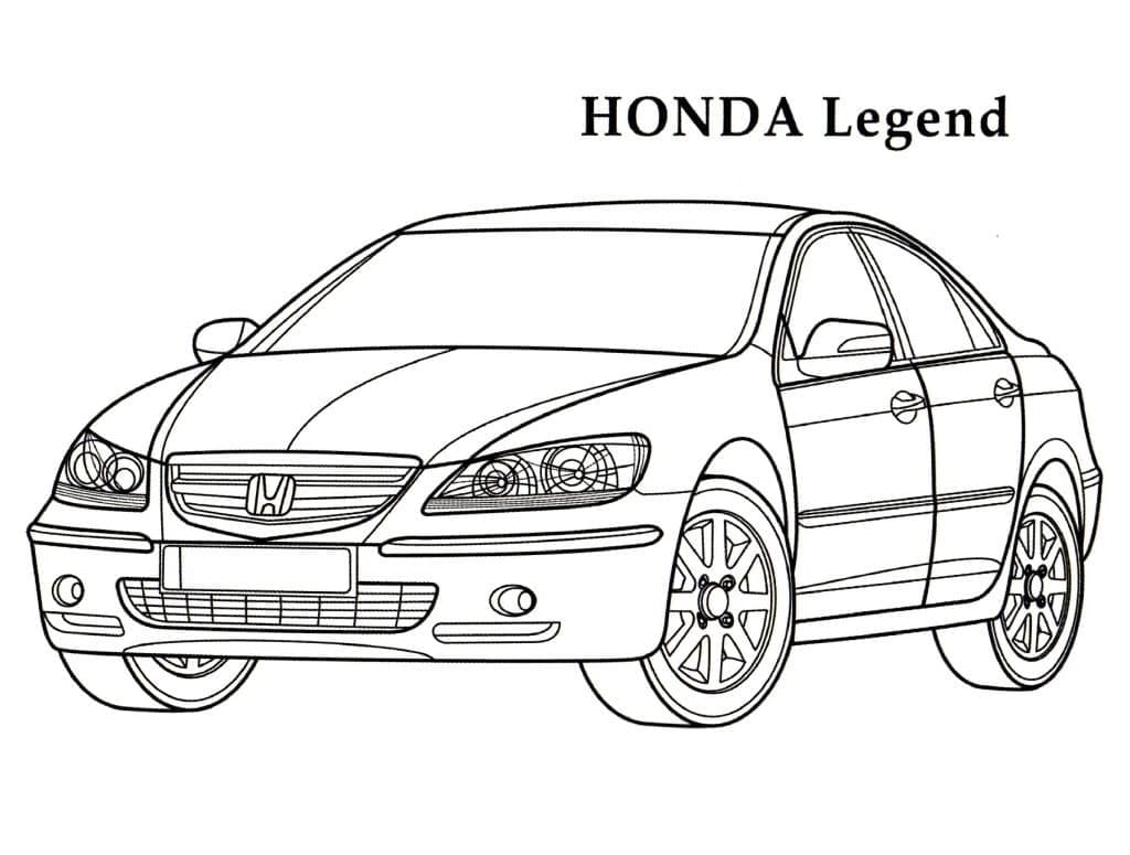 Voiture Honda Legend coloring page