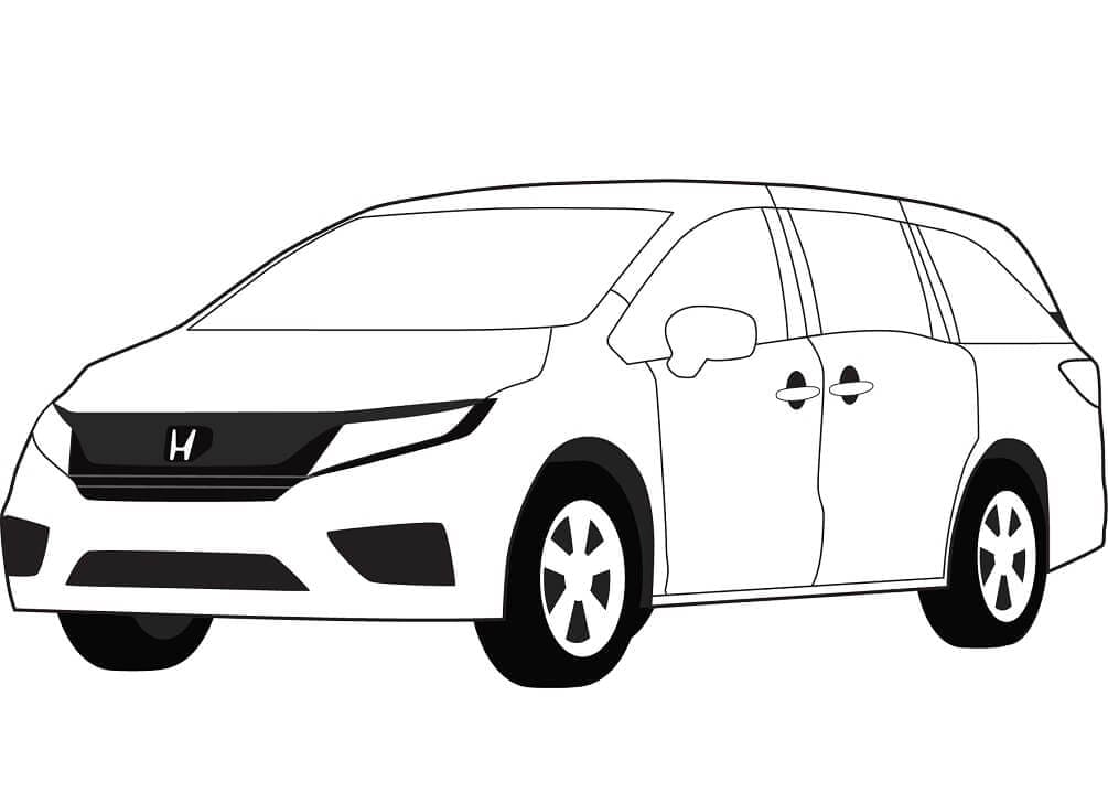 Coloriage Voiture Honda Odyssey