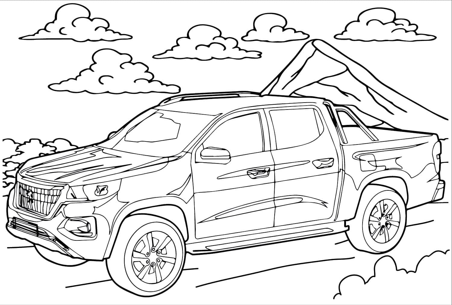 Voiture Peugeot Landtrek coloring page