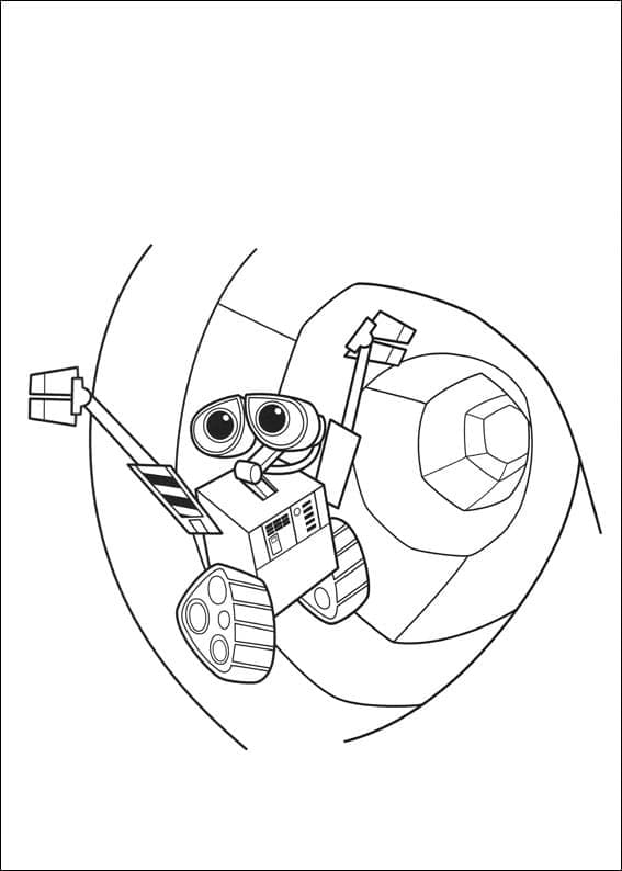 Wall-E 1 coloring page