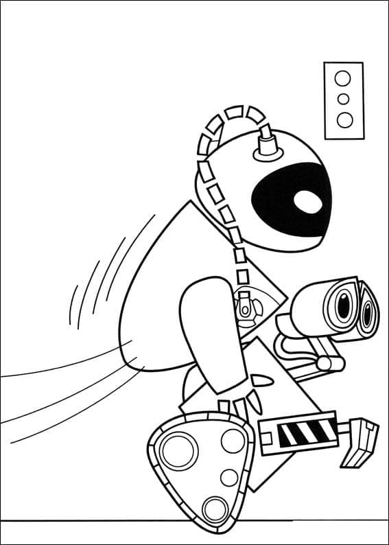 Wall-E 10 coloring page