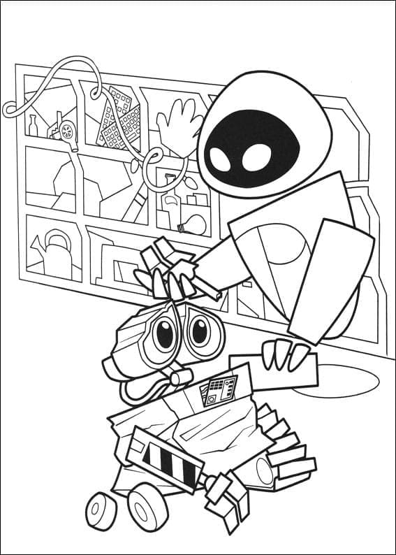Wall-E 2 coloring page