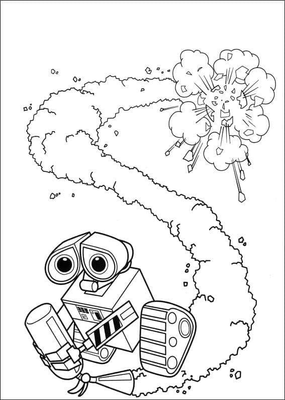 Wall-E 7 coloring page