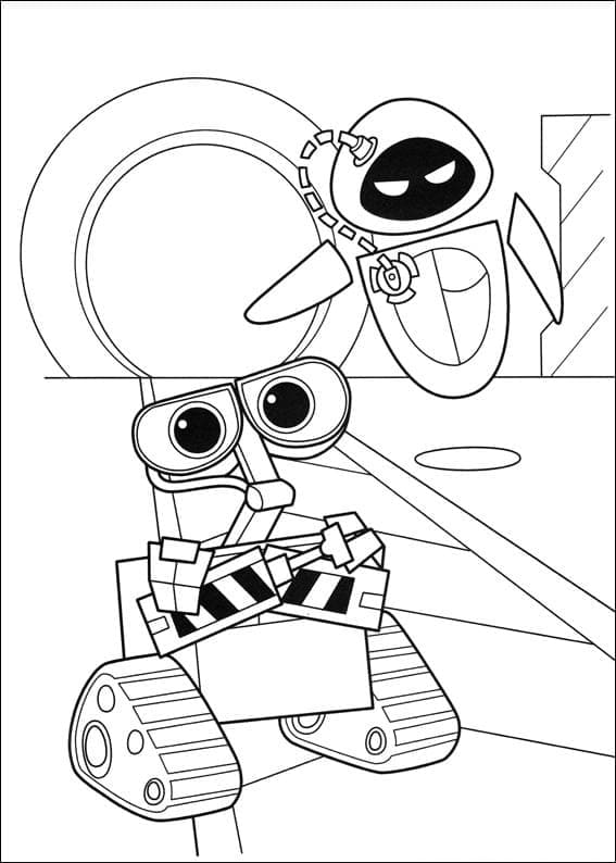 Wall-E 9 coloring page