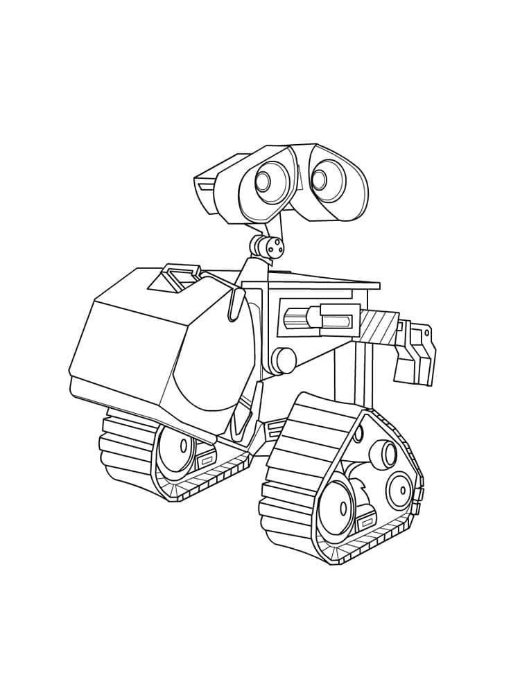 Wall-E Gratuit Pour les Enfants coloring page