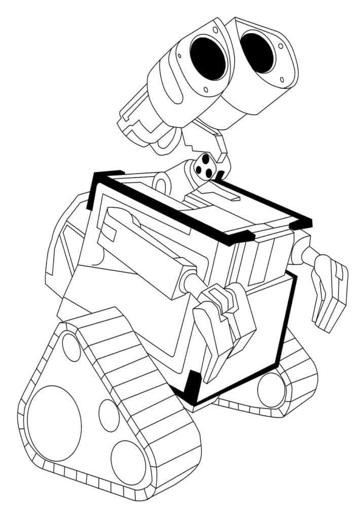 Coloriage Wall-E Imprimable