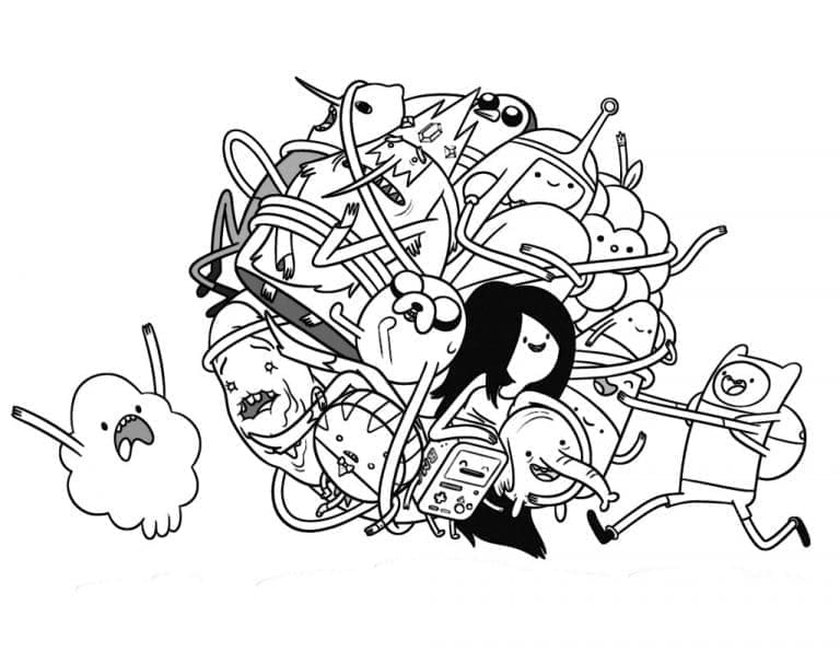 Adventure Time 1 coloring page