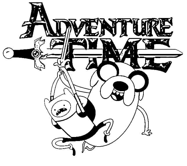 Coloriage Adventure Time Gratuit Pour les Enfants