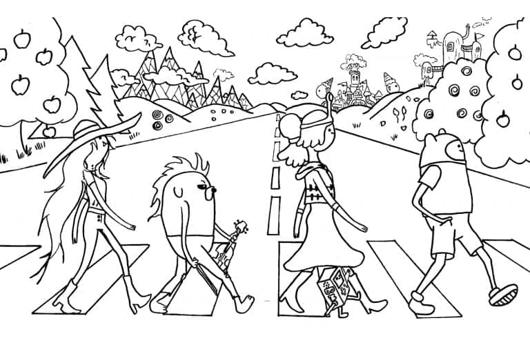 Adventure Time Imprimable coloring page