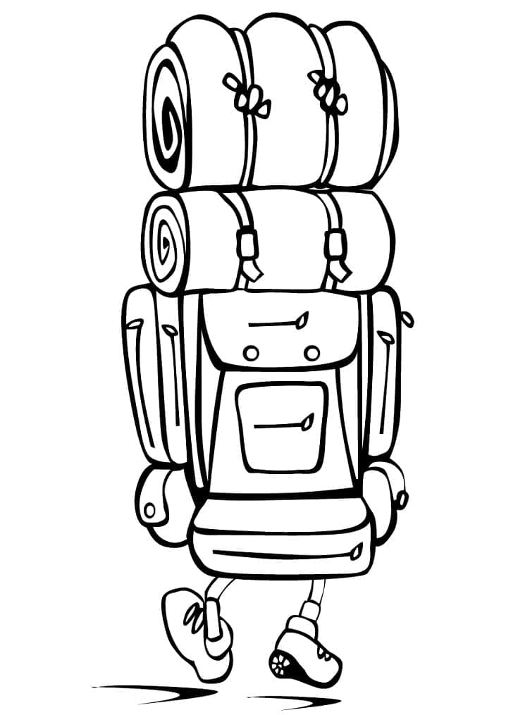 Allons Camper coloring page