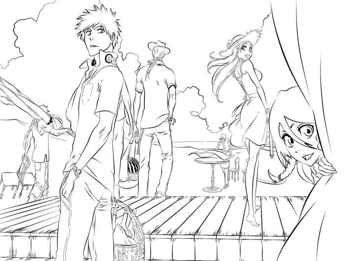 Coloriage Anime Bleach Imprimable