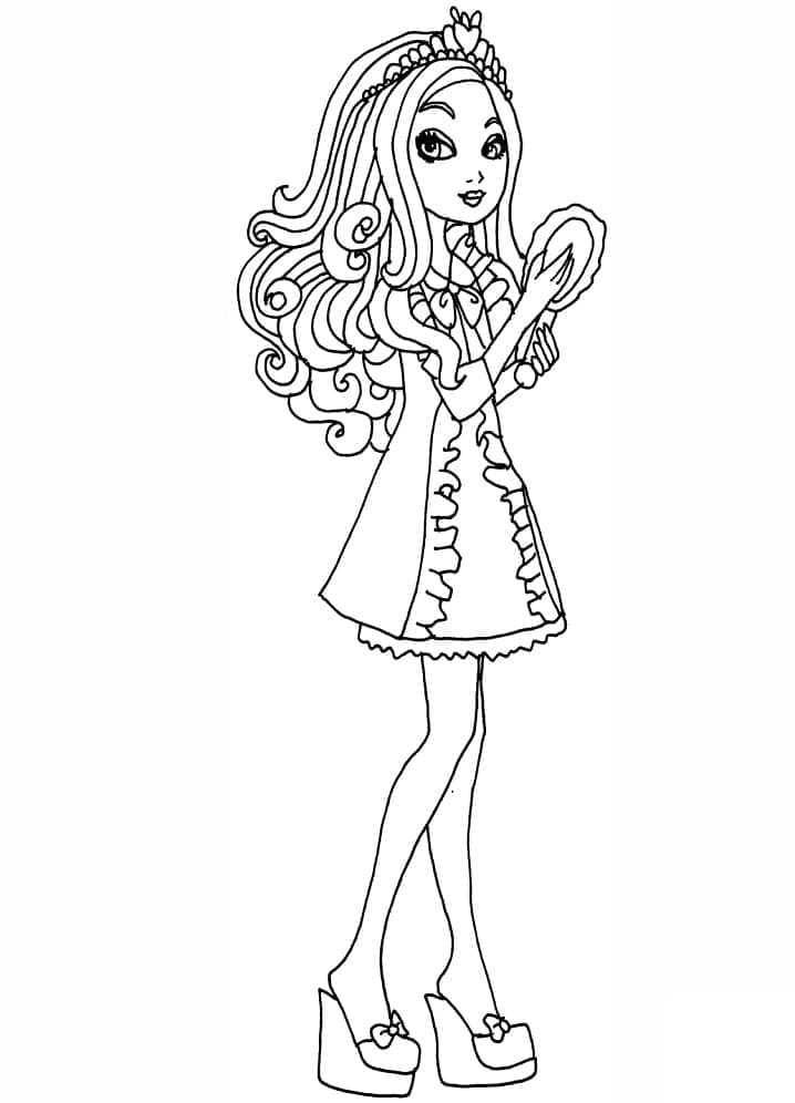 Coloriage Apple White de Ever After High