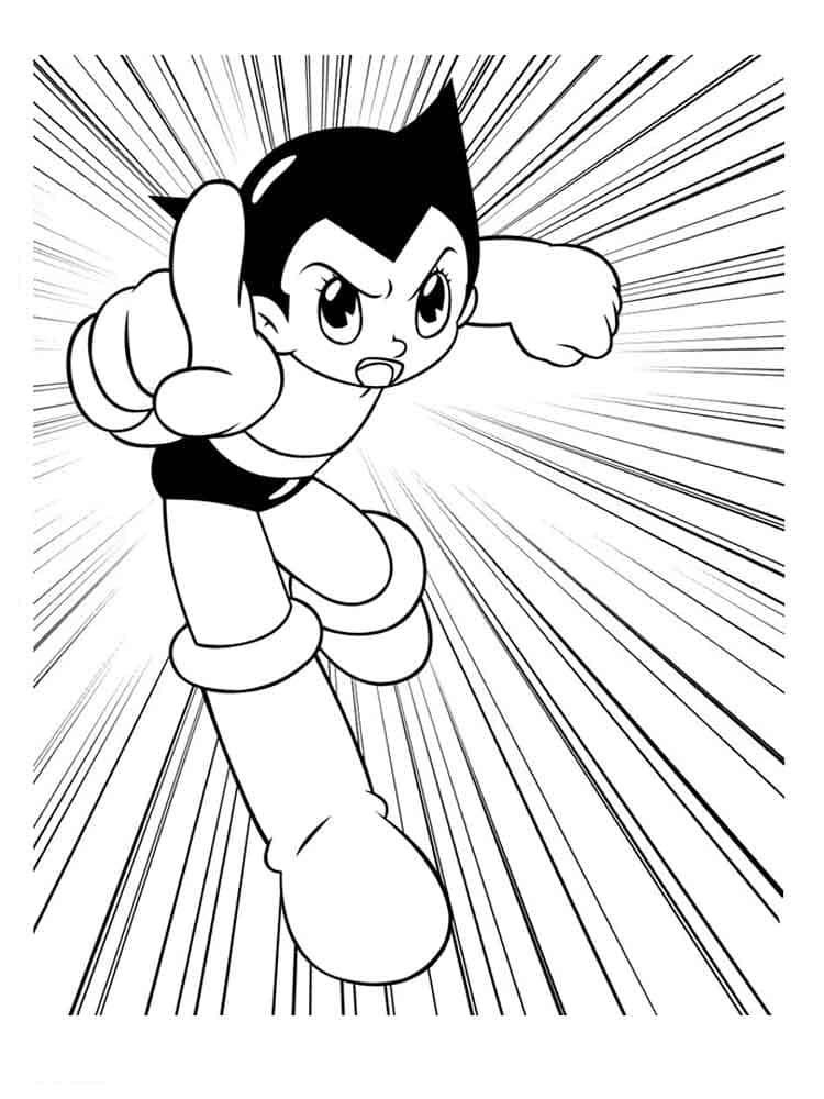 Astro Boy Génial coloring page
