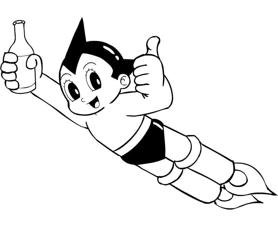 Coloriage Astro Boy Pour Enfants