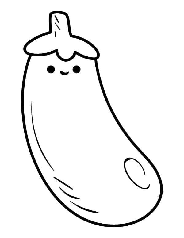 Aubergine Adorable coloring page