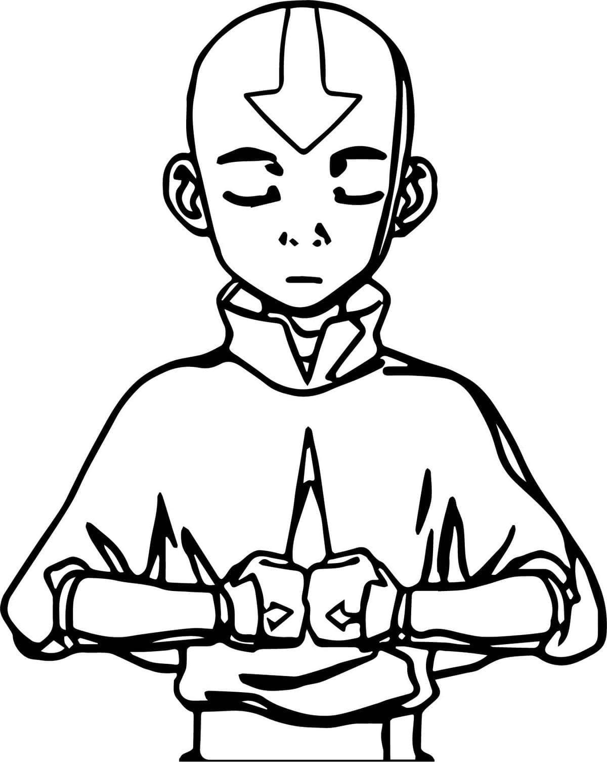 Avatar, Le Dernier Maître de l’Air Aang coloring page