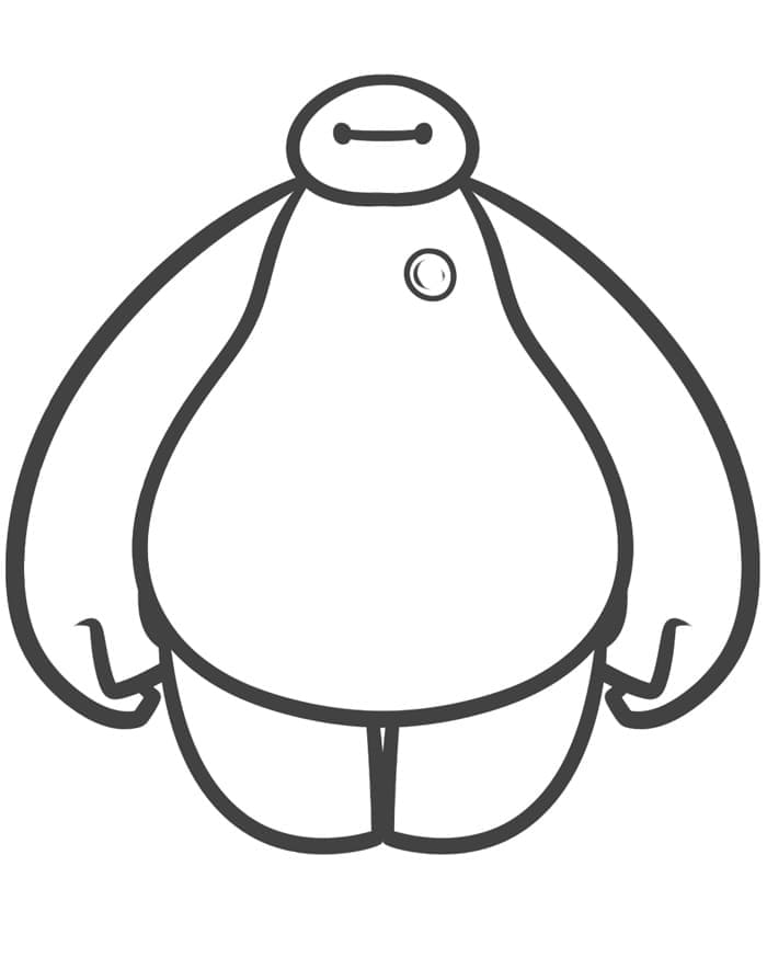 Baymax Simple coloring page