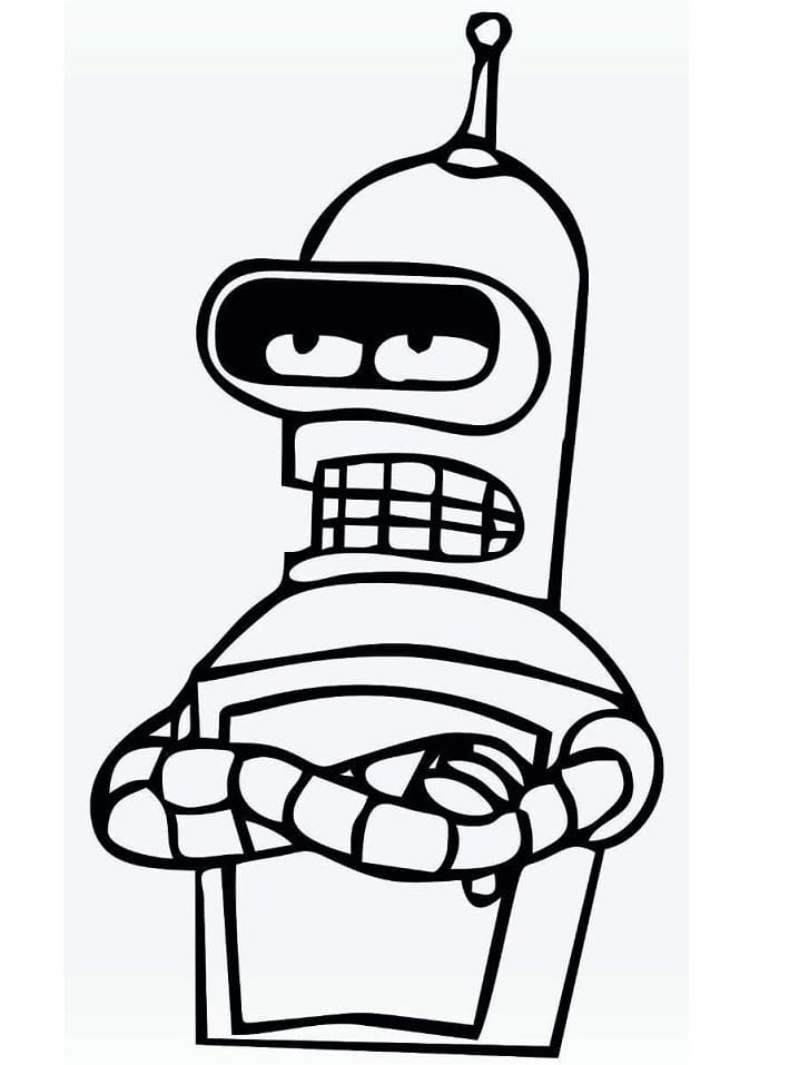 Bender Grincheux coloring page