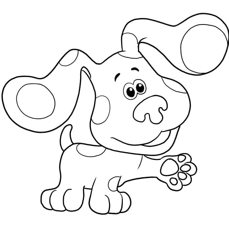 Blue Amicale coloring page