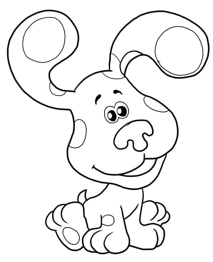 Blue Souriante coloring page