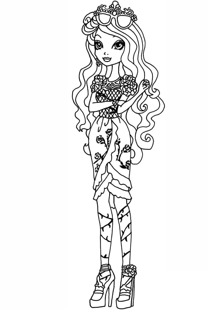 Coloriage Briar Beauty dans Ever After High