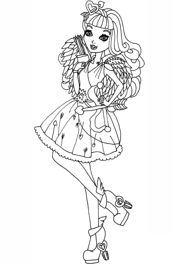Ca Cupid de Ever After High coloring page