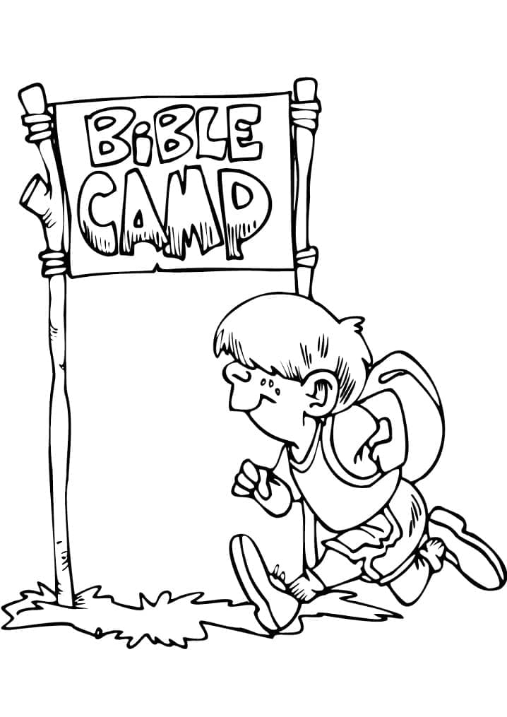 Camping Gratuit Pour les Enfants coloring page