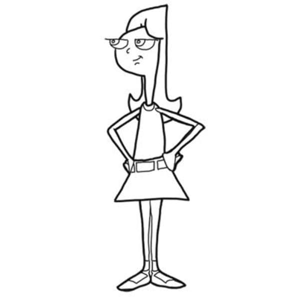 Candice Flynn de Phinéas et Ferb coloring page