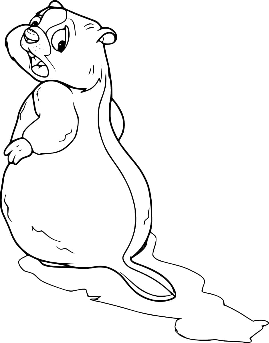 Castor Imprimable coloring page