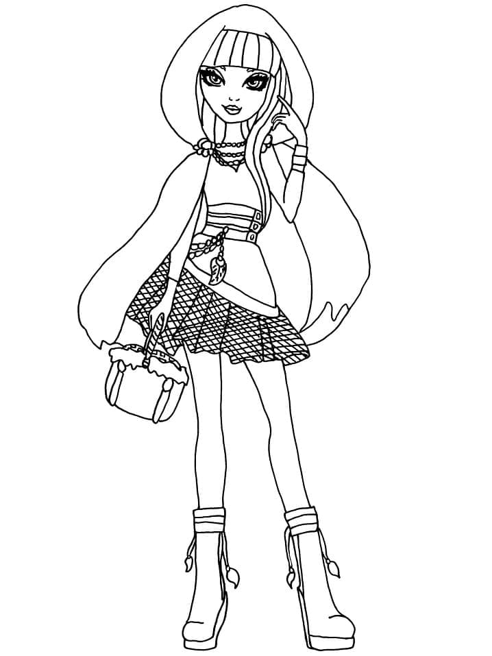 Cerise Hood de Ever After High coloring page