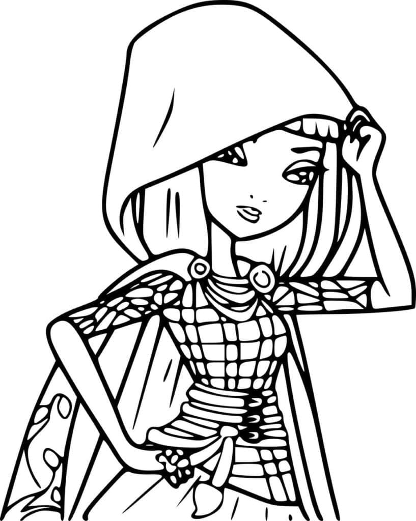 Cerise Hood coloring page
