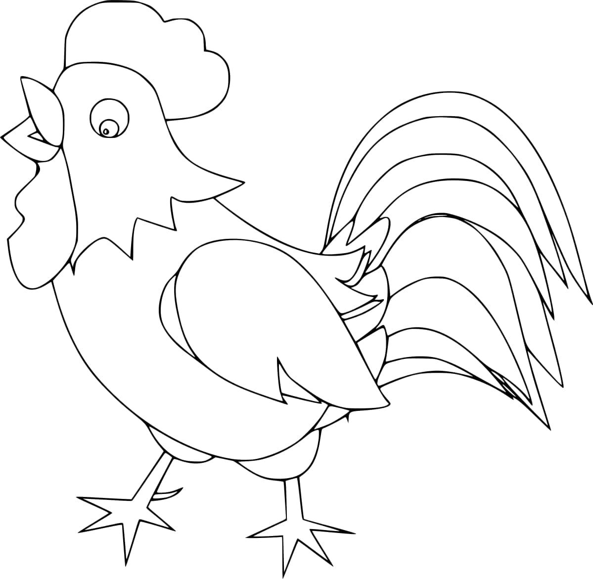 Coq Facile coloring page