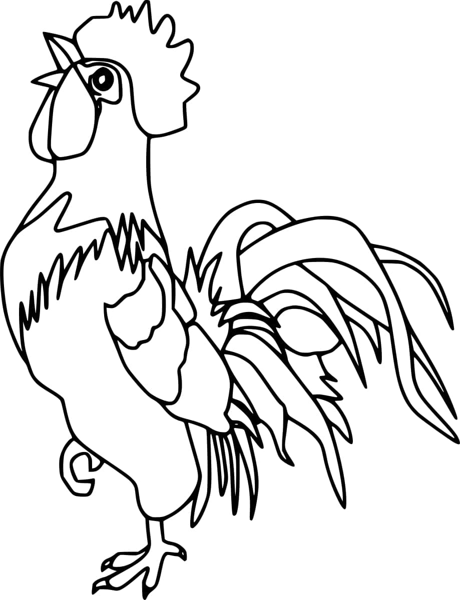 Coq Normal coloring page