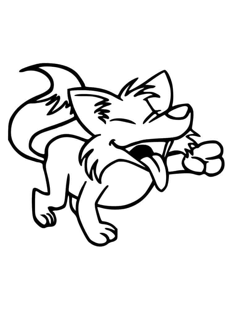 Coyote qui Rit coloring page