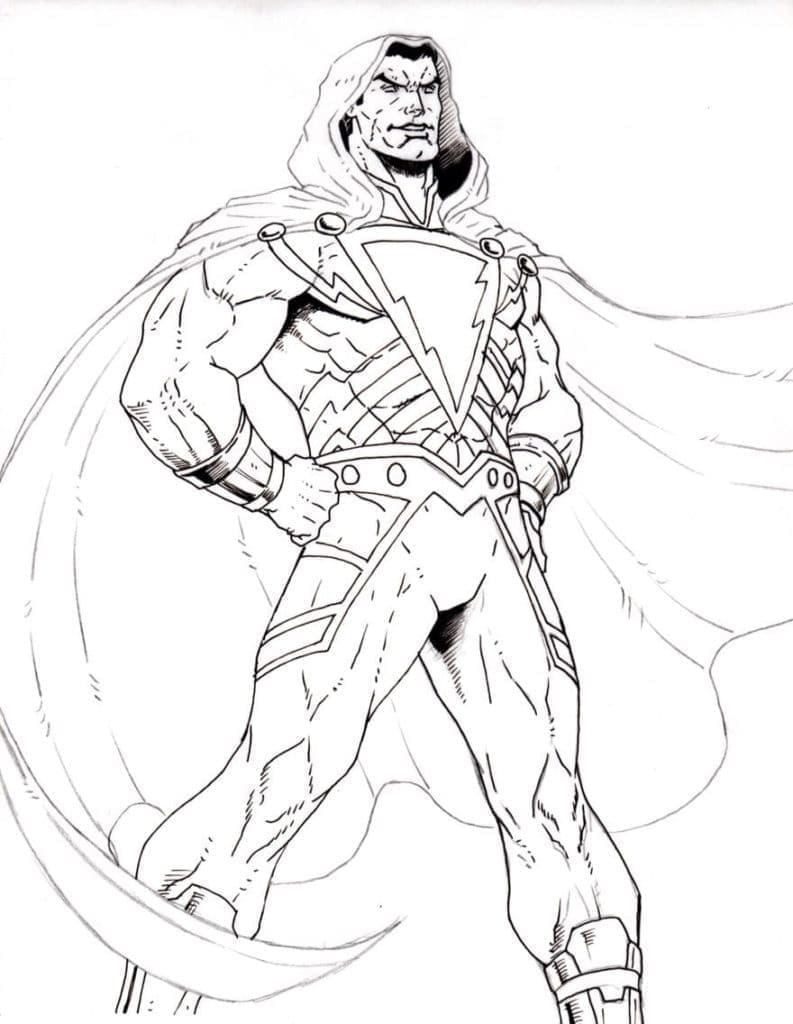 DC Super-héros Shazam coloring page