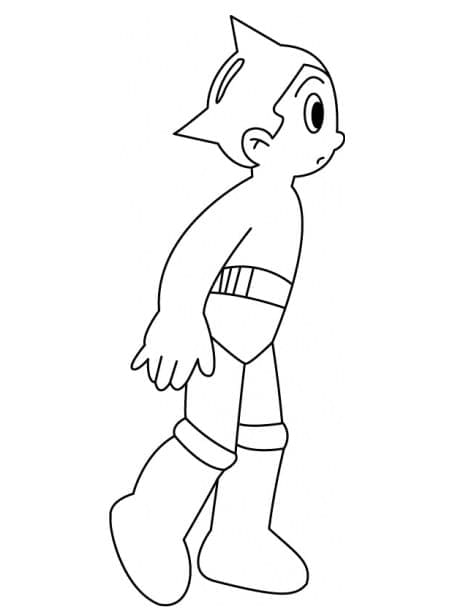 Coloriage Dessin de Astro Boy Gratuit