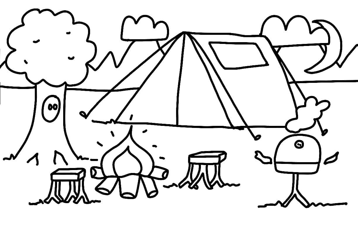 Dessin de Camping coloring page