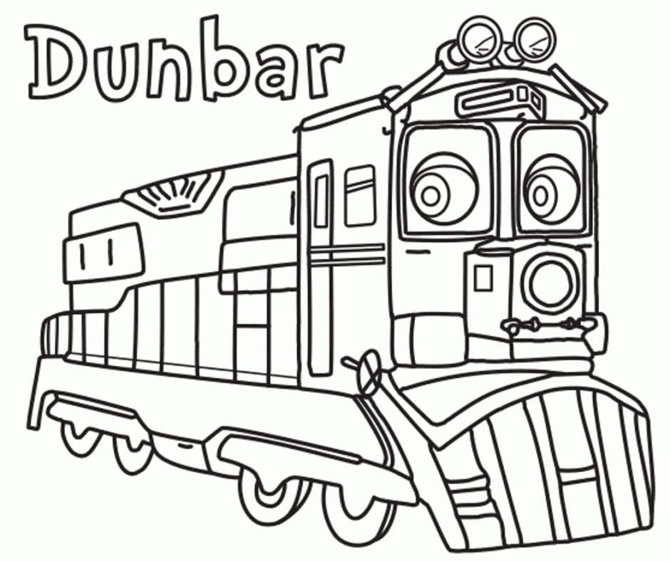 Coloriage Dunbar de Chuggington