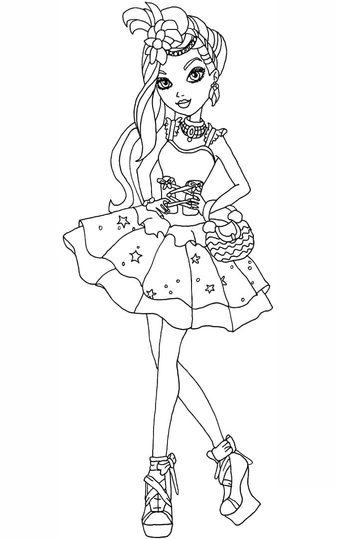 Duquesa Swan de Ever After High coloring page