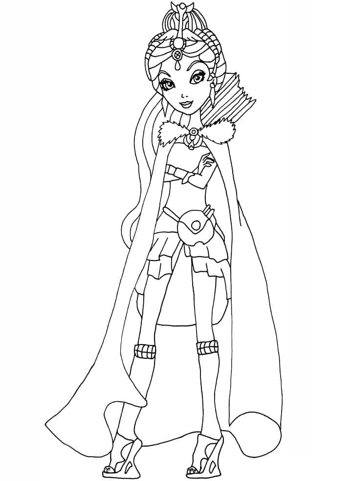 Ever After High Raven Queen coloring page