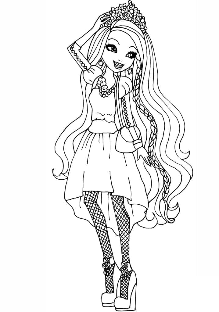Holly o’hair de Ever After High coloring page