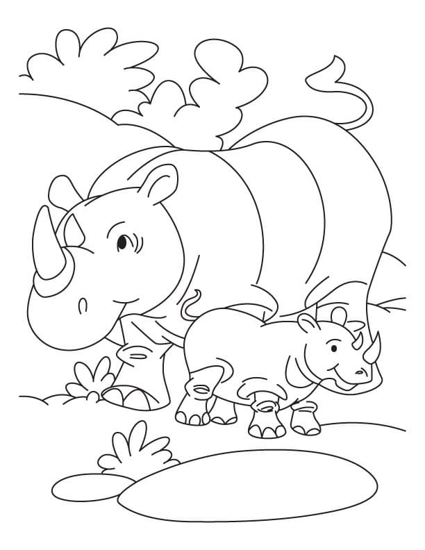 Image de Rhinocéros coloring page