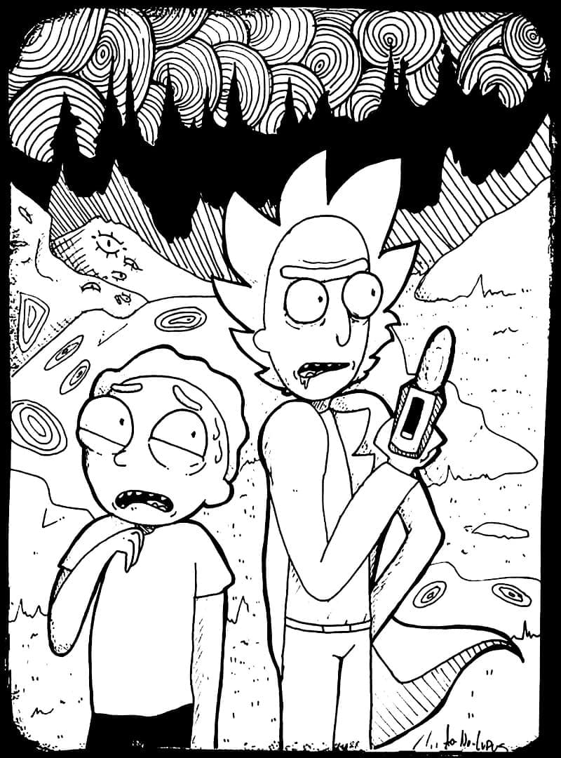 Image de Rick et Morty coloring page