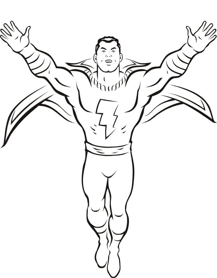 Image de Super-héros Shazam coloring page