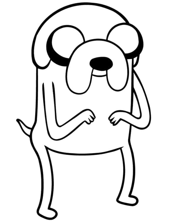 Jake de Adventure Time coloring page