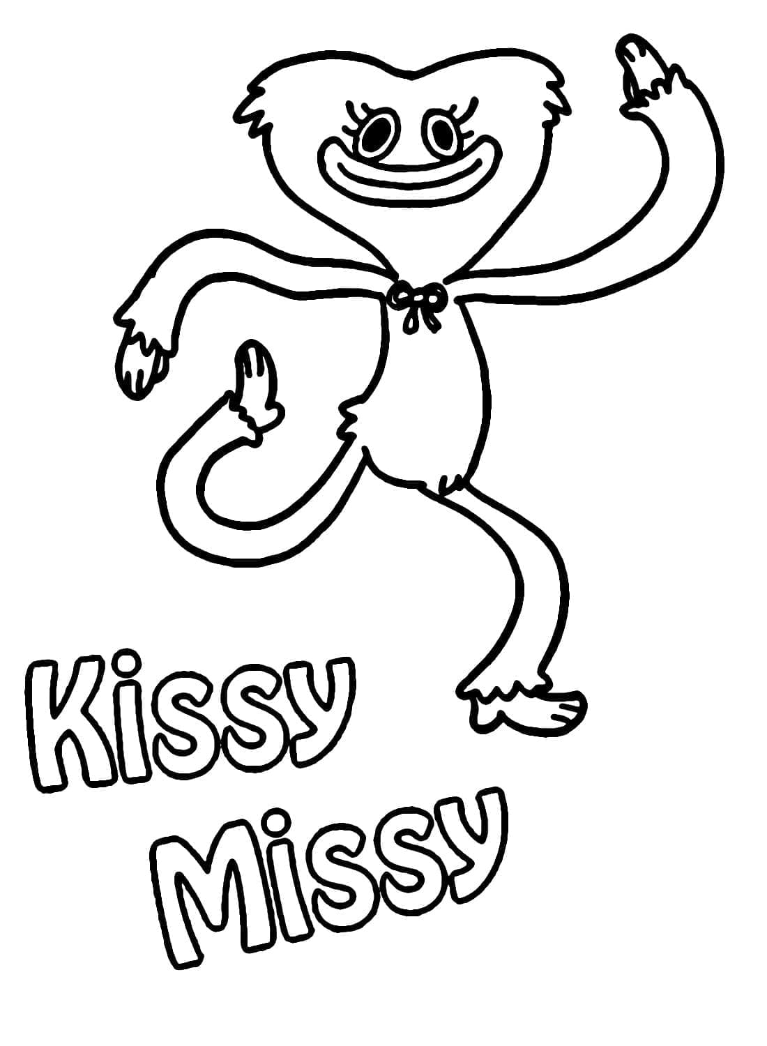 Coloriage Kissy Missy Drôle