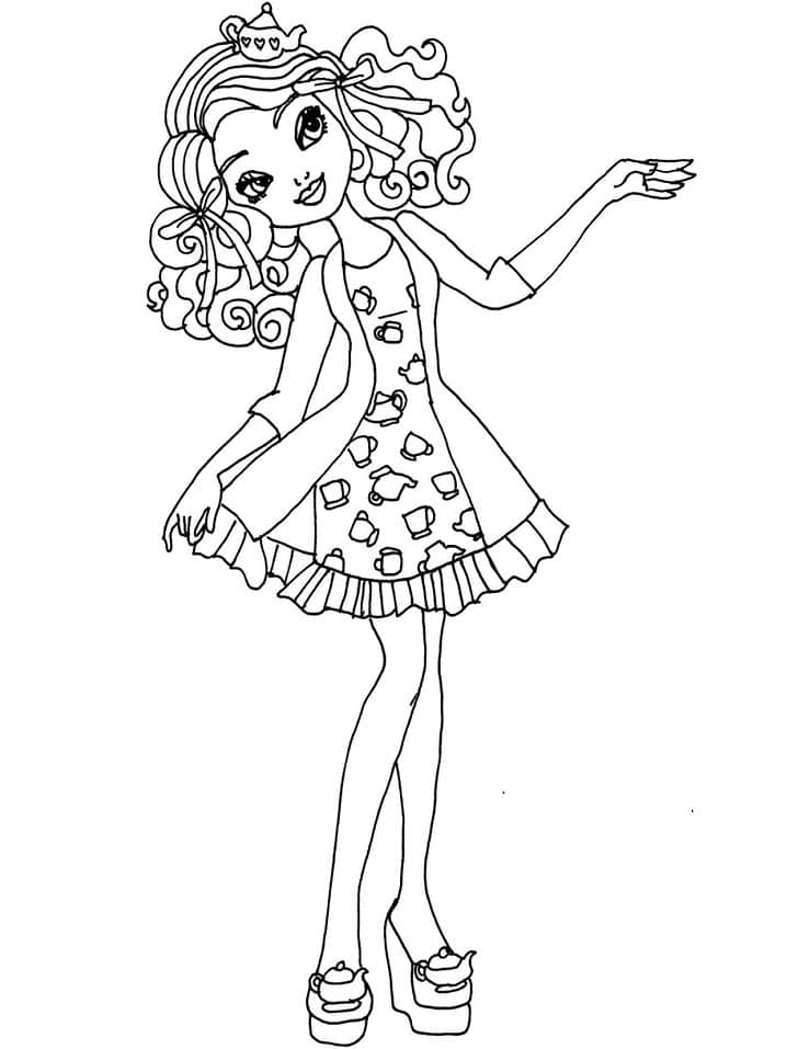 Madeline Hatter coloring page
