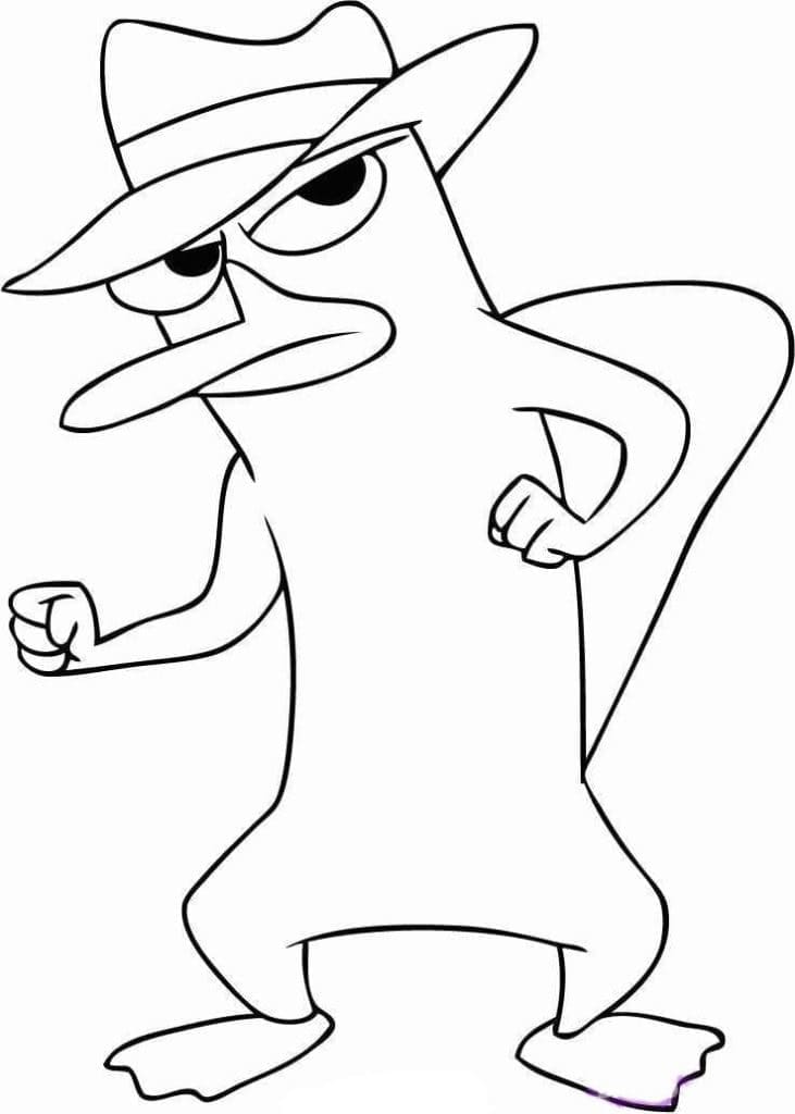 Perry de Phinéas et Ferb coloring page